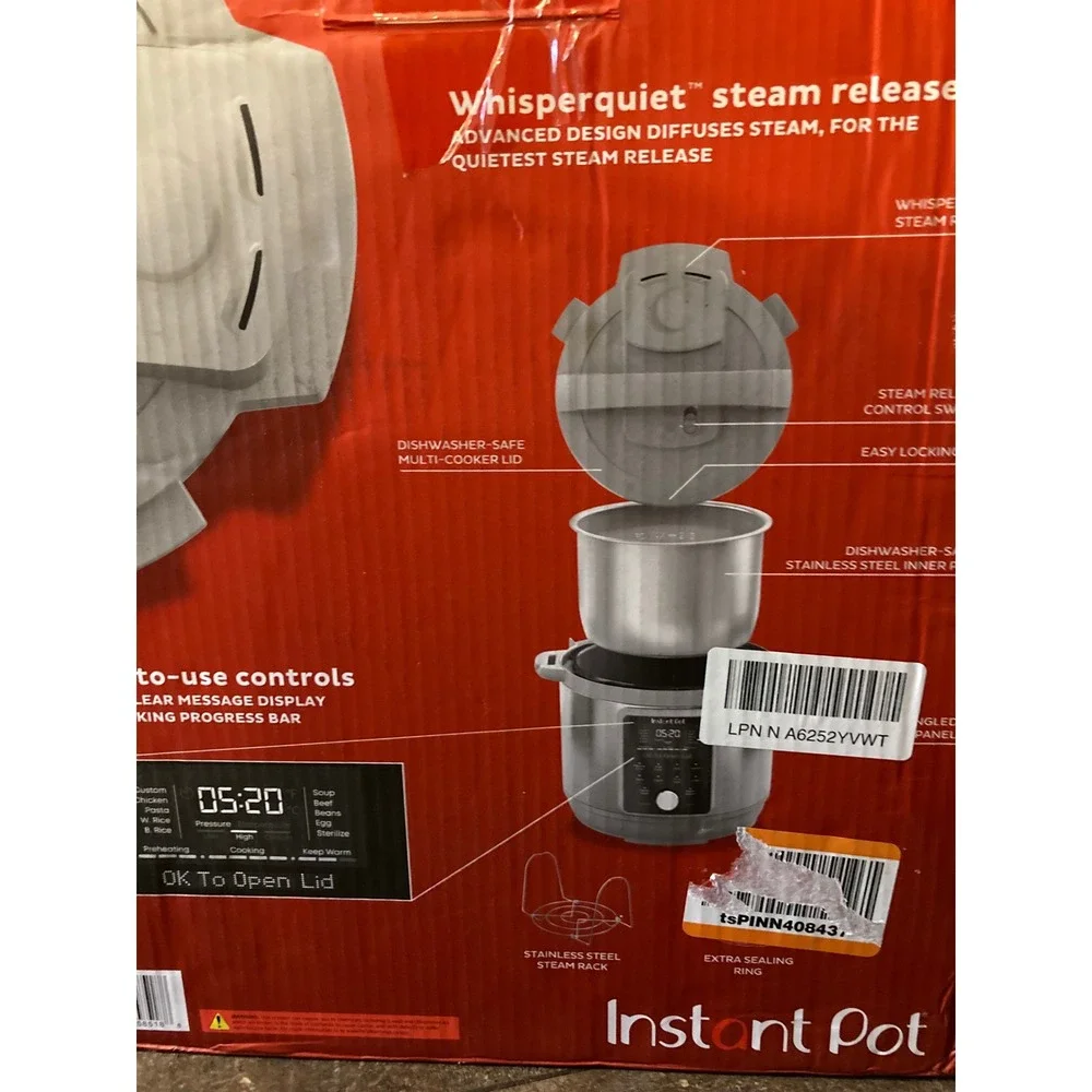 Instant Pot Duo Plus 9-in-1 Multi-Cooker 8 quart Stainless Steel DPPC804 Silver